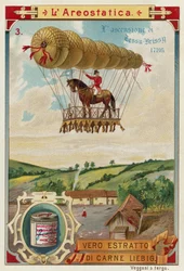 Vuelo en globo de Pierre Testu-Brissy a caballo, 1786
